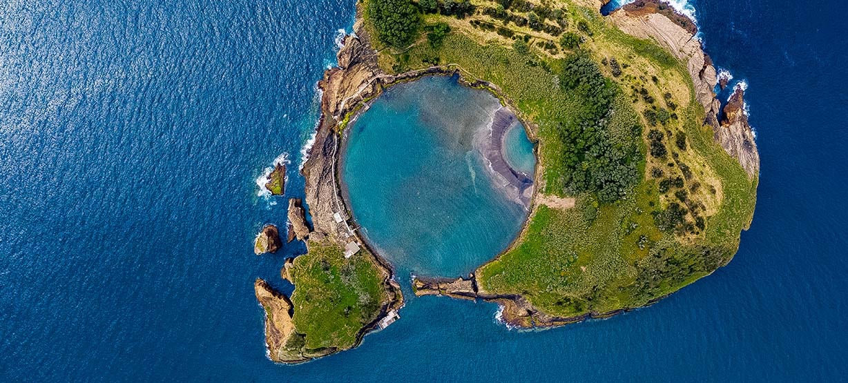 ilha de S.Miguel vista aérea
